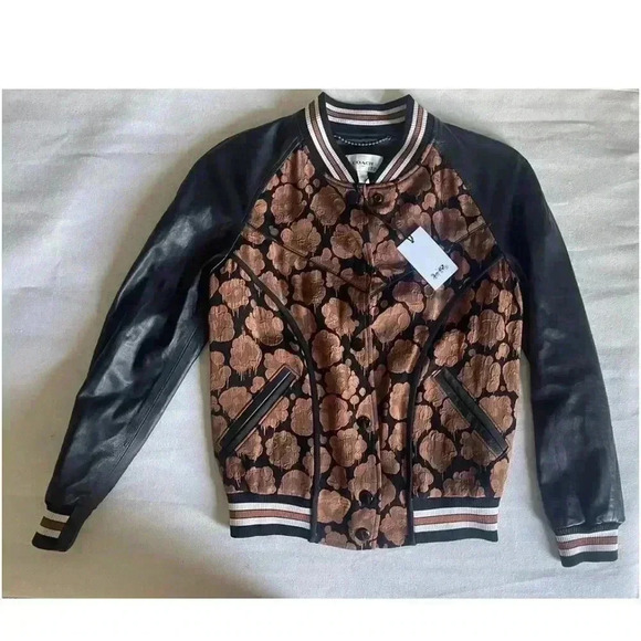 NEW Coach Bomber Wild Beast Shrunken XS - Picture 1 of 6